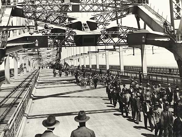 Koori performers at the Opening of Sydney Harbour Bridge - 1932 